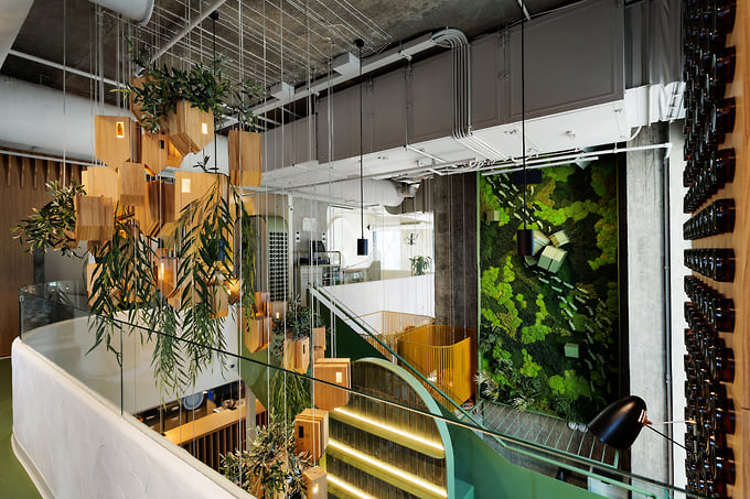 Интерьер ресторана M2 Organic Cafe