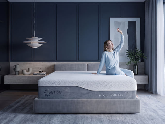 Кровать системы Smart Bed с «умным» матрасом с технологией iSense для мониторинга сна