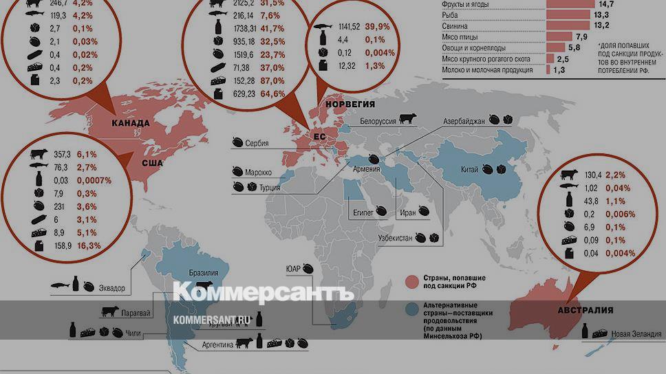 Карта стран санкции против рф