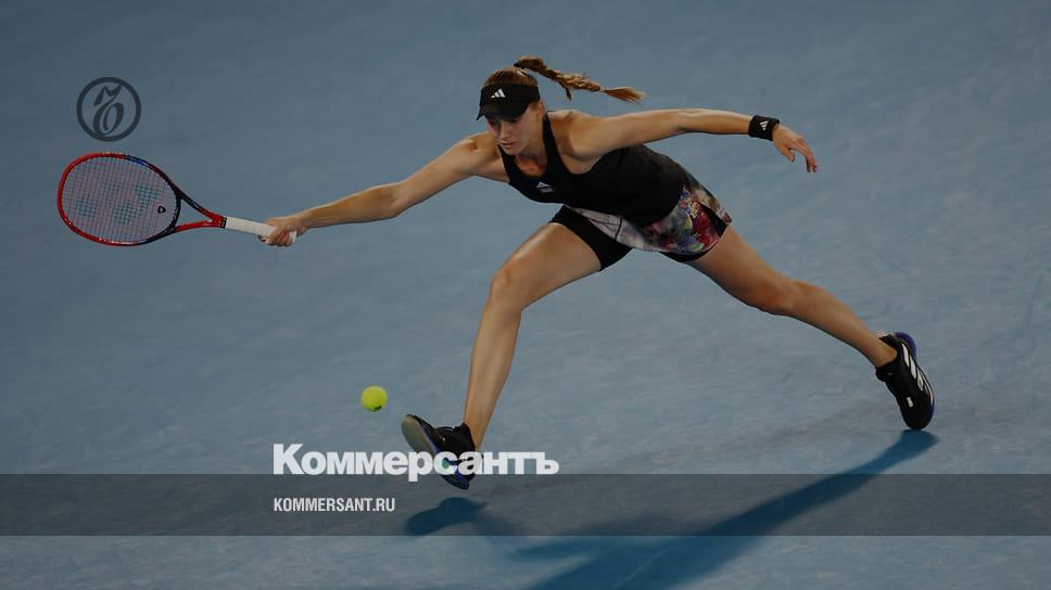 Rybakina reached the final of the Australian Open