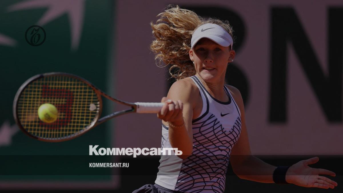 Russian Andreeva defeated the US tennis player Riske at the start of Roland Garros