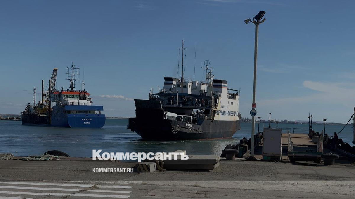 Керченская паромная переправа карта