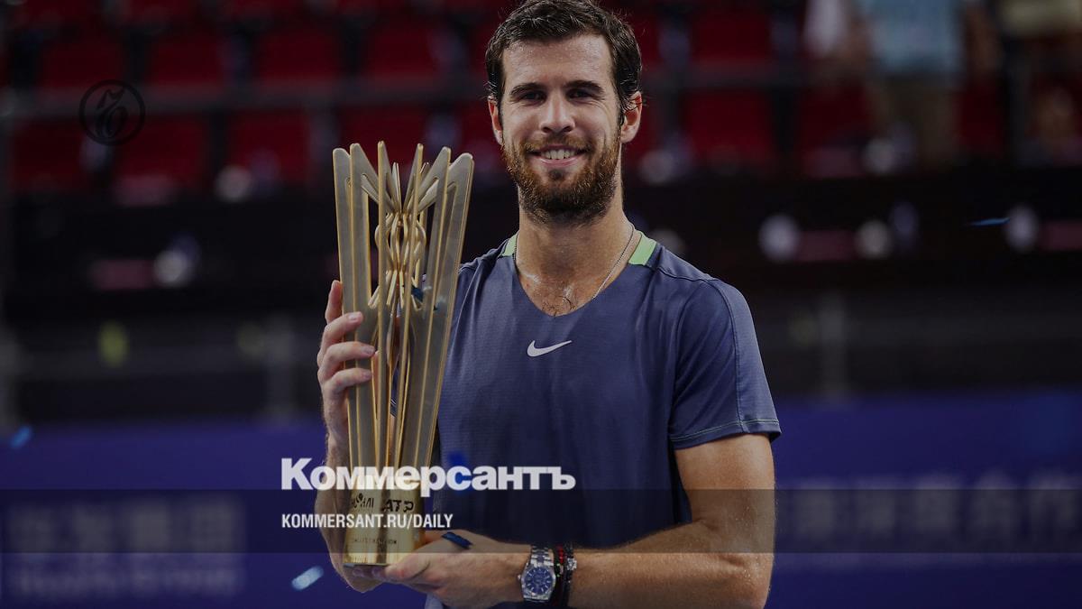 Karen Khachanov won the ATP tournament for the first time in five years