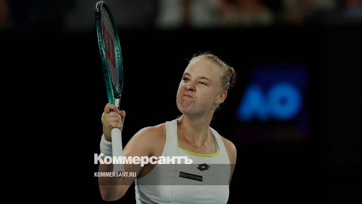 57th racket Blinkova beat third racket Rybakina in the Australian Open – Kommersant