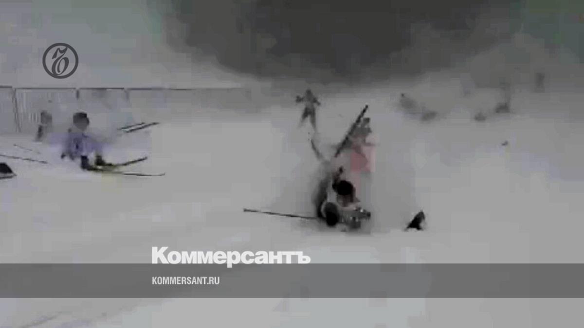 Two skiers were seriously injured after collapsing at a sports competition for students in Kuban