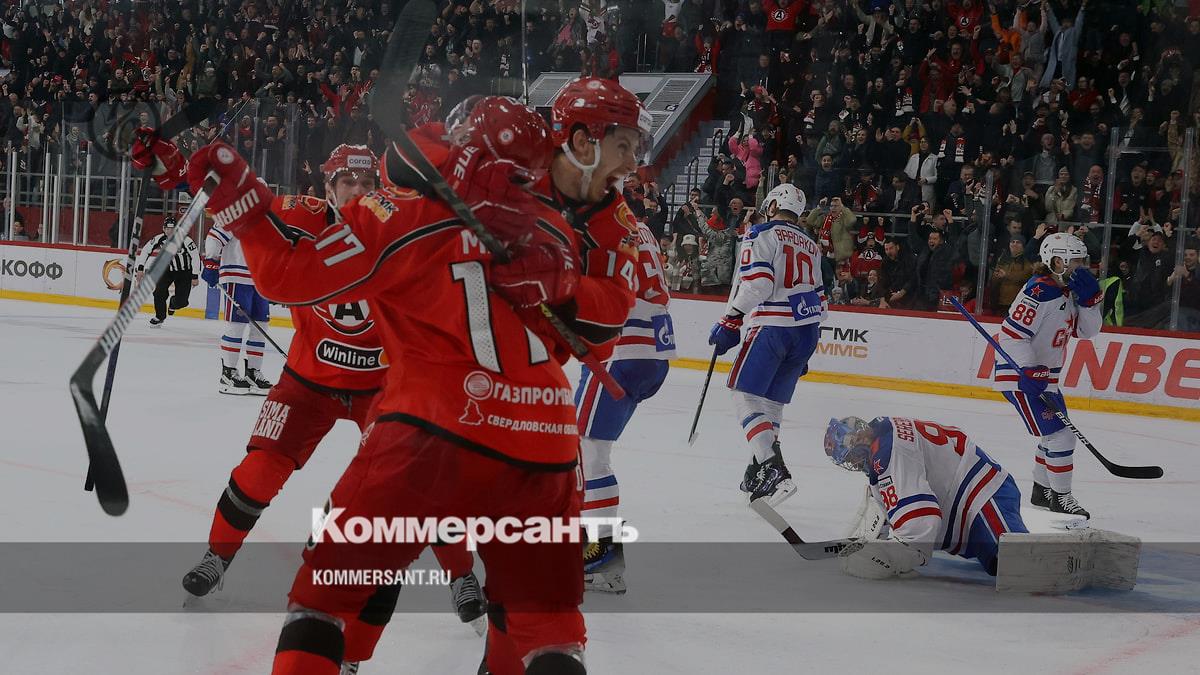 In the play-offs of the Gagarin Cup, Avtomobilist leads 3:0 in the series against St. Petersburg SKA