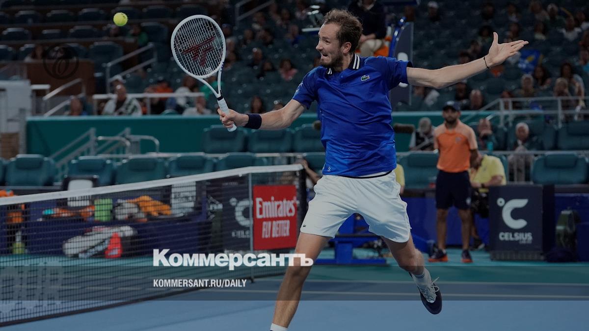 Daniil Medvedev reached the 1/8 finals of the Miami Open