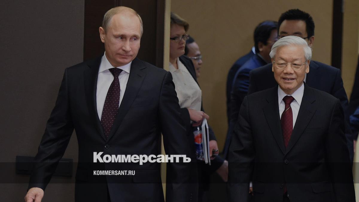 Путин заявил, что сохранит светлую память о главе Компартии Вьетнама –  Коммерсантъ