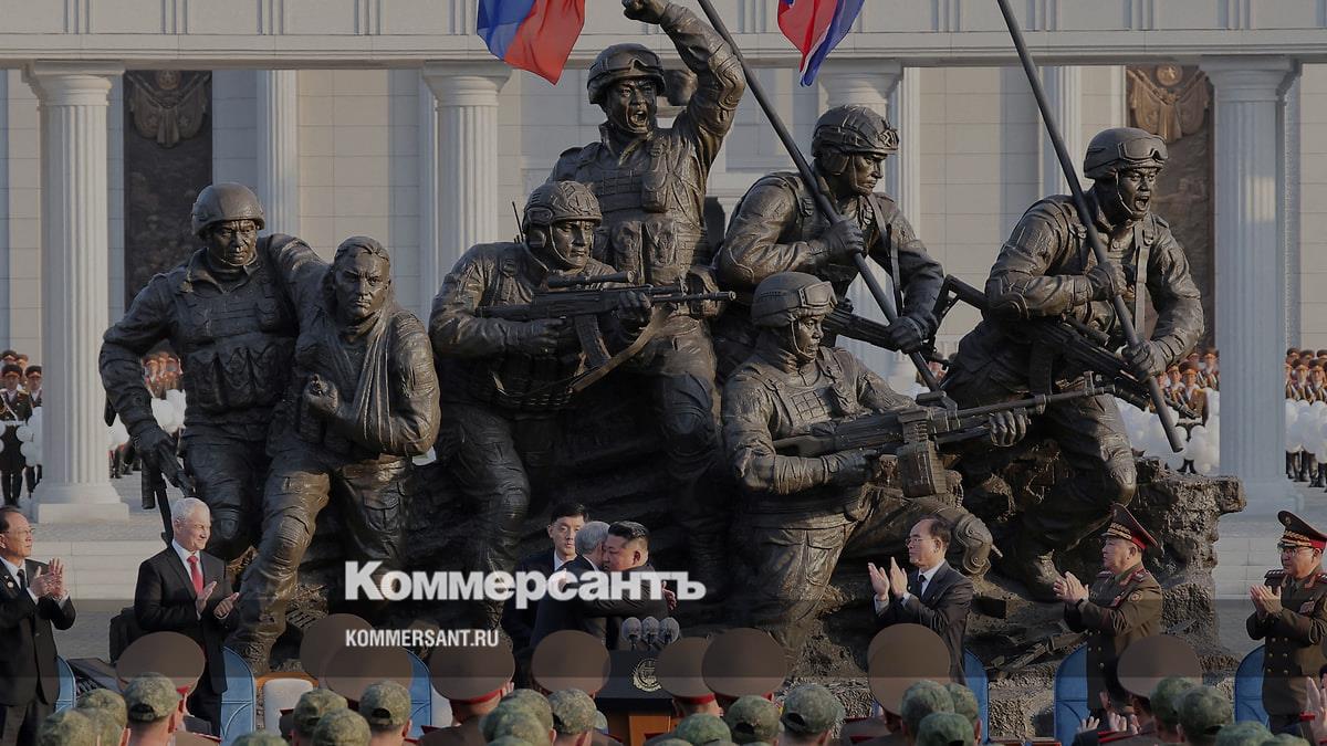 Володин и Белоусов открыли в Пхеньяне мемориал и музей боевых подвигов