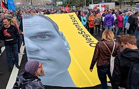 Акция оппозиции 'За свободную Россию без репрессий и произвола' прошла на проспекте Сахарова
