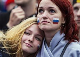 Чемпионат мира по футболу в России FIFA 2018. Празднование победы сборной России в 1\8 финала в Калининграде