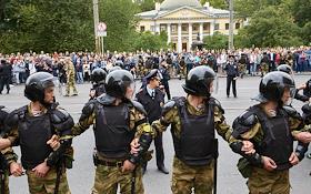 Митинг против пенсионной реформы в Санкт-Петербурге