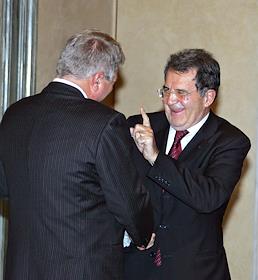 Рим. Встреча с Романдо Проди в посольстве России