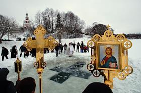 Праздник Крещения Господня. Крещенские купания в деревне Софрино