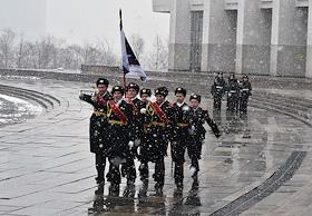 XVI Всероссийский Сбор воспитанников кадетских корпусов и школ из регионов России. Смотр строя и песни прошел в Парке Победы на Поклонной горе