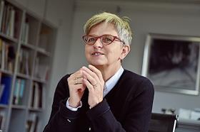 Директор Гете-института в Москве, глава в регионе Восточная Европа и Центральная Азия Хайке Улиг во время интервью