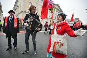 Шествие и митинг, посвященные 102-й годовщине Великой Октябрьской социалистической революции