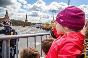 Генеральная репетиция парада, посвященного 76-й годовщине Победы в Великой Отечественной войне. Жанровая фотография