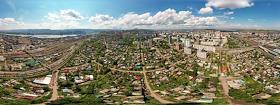 Виды Красноярска с воздуха