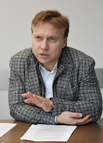 Заместитель генерального директора 'Русал' Максим Полетаев во время интервью