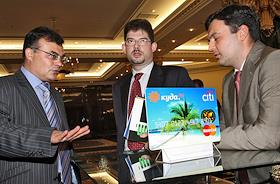 Пресс-конференция, на которой будет представлена - новая ко-брендинговая кредитная карта 'Куда.ru - Ситибанк' в отеле Ritz Carlton