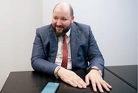 Управляющий директор управляющей компании 'Альтавина' Алексей Серпокрылов во время интервью