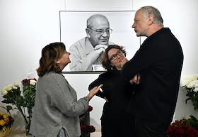Церемония прощания с российский предпринимателем, основателем и почетным президентом компании 'Вымпел-Коммуникации' (торговая марка 'Билайн') Дмитрием Зиминым в зале фонда 'Московское время'