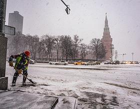 Снегопад в Москве