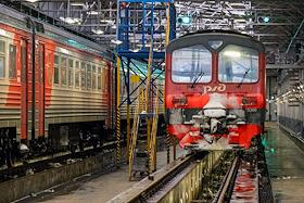 Cанитарная обработка подвижного состава пригородных поездов