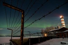 Северное сияние в Ленинградской области