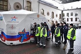 Мобильный пункт отбора на военную службу по контракту на Казанском вокзале