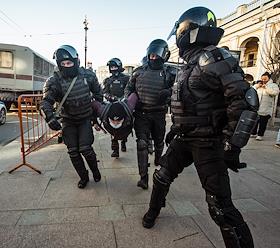 Акции против специальной военной операции на Украине в Санкт-Петербурге