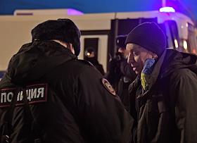 Акции против специальной военной операции на Украине в Москве