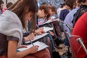 Тотальный диктант в Мраморном дворце Государственного Русского Музея