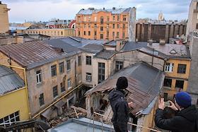 Снос бань Екимовой на малом проспекте Петроградской стороны