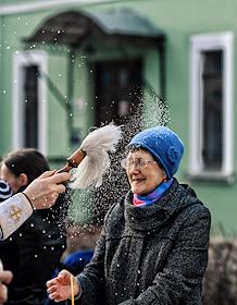 Великая Суббота. Чин освящения яиц, куличей и пасхи в Храме Рождества Пресвятой Богородицы в Крылатском