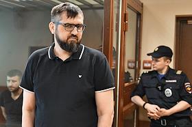 Заседание по уголовному делу о поджоге здания отдела Следственного комитета России (СКР) в Новой Москве в мае 2017 года в отношении следователя Максима Митасова, а также Риада Мамедова и Марата Зейдова в Щербинском районном суде