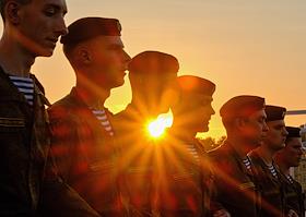 Репетиция парада, посвященного Дню Военно-морского флота (ВМФ) России