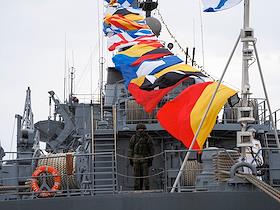 Главный военно-морской парад в честь Дня Военно-морского флота (ВМФ) России в Кронштадте