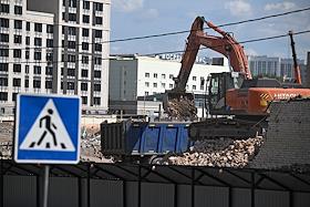 Снос здания 'Научно-исследовательского института дальней радиосвязи' НИИДАР у метро «Преображенская площадь»