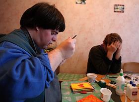 День открытых дверей в киевском мини-общежитии для лиц с умственной отсталостью