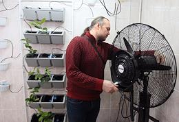 Presentation of the biotechnical system 'Edem', developed by the participants of the Nizhny Novgorod Scientific and educational center to improve the microclimate in the premises.