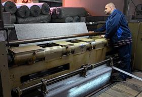 Работа московского завода нетканых материалов АО «Монтем»