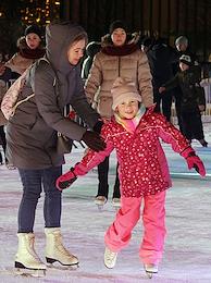 Opening of the skating rink on the territory of the VDNH exhibition complex.