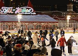 Opening of the GUM skating rink and the Christmas market on Red Square.