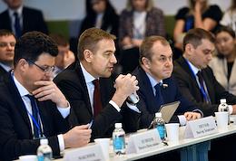 All-Russian conference 'Small and medium trade in Russia' at the central office of Ozon.