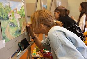 Занятие по рисунку, живописи и композиции в старшем классе детской художественной школы им. И.И. Крылова