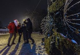 Празднование Нового года в Москве