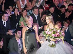 Moscow Fashion Week. Пэрис Хилтон на показе модельера Киры Пластининой