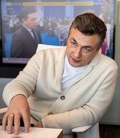 Генеральный директор 'ЭкспоФорум-Интернэшнл' Сергей Воронков во время интервью